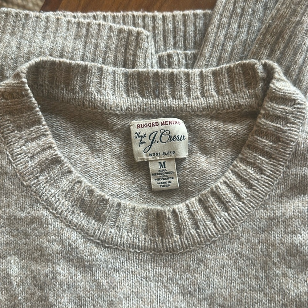 J Crew Rugged Merino Wool sweater